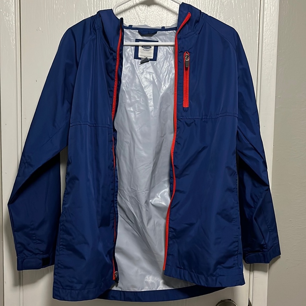 Navy Blue Raincoat